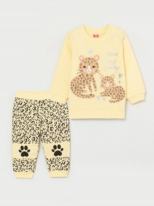 CRB wear/CWNG 90063-30-299 Комплект для девочки (джемпер, брюки), светло-желтый/Ex.Cherubino фото 4