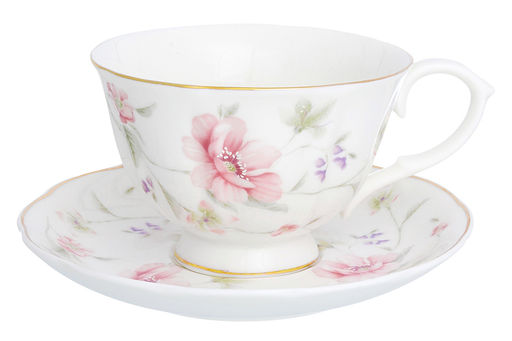 Чайн. пара 2 пр. 250 мл Диана чашка на ножке, фарфор, NEW BONE CHINA - Elan gallery фото 4