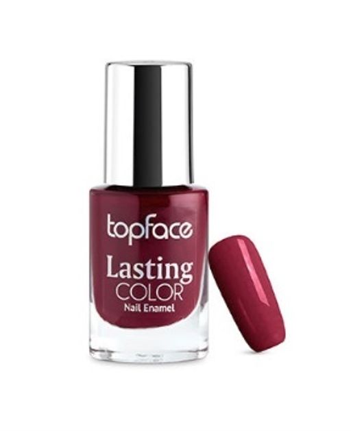 Topface Лак для ногтей Lasting color тон 46,тёмно-бордовый PT104 (9мл)