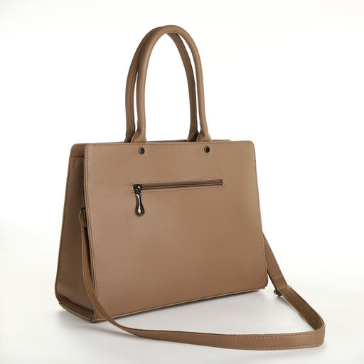 Сумка женская тоут, на молнии, цвет бежевый - Simaland фото 2