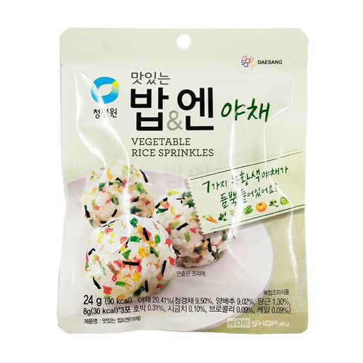 Приправа-посыпка овощная Vegetable Rice Sprinkles Daesang, Корея, 24 г Акция