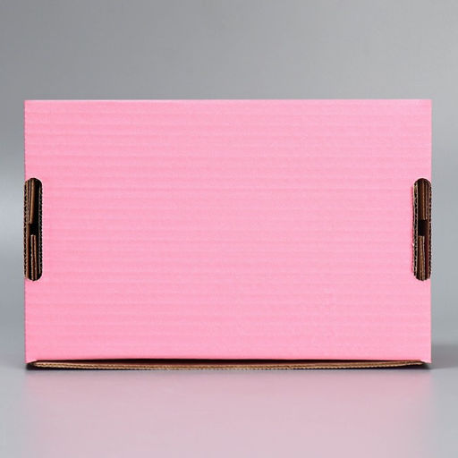 Цена за 5 шт. Коробка подарочная сборная с окном, упаковка, «Розовый», 24 х 8 х 16 см