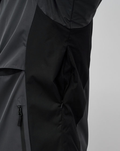 Горнолыжная куртка мужская зимняя темно-серого цвета 7616TC