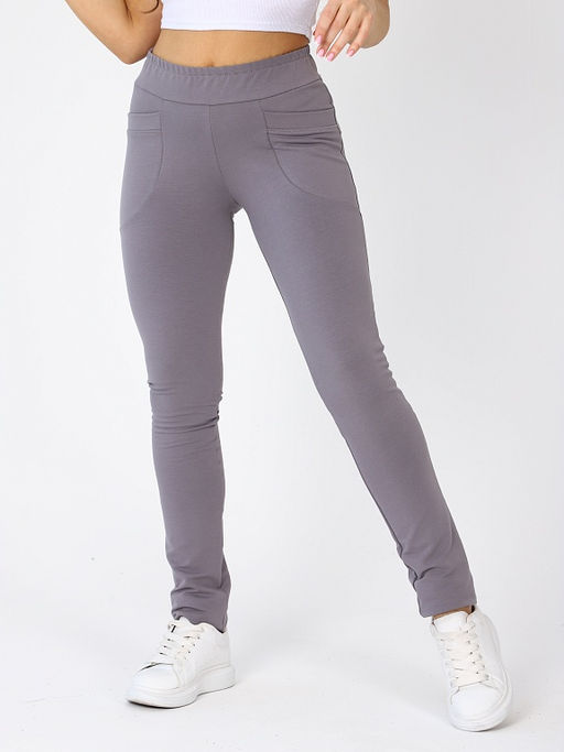 Спортивные брюки женские футер 2-нитка цвет Серый - Амавес-текстиль фото 5