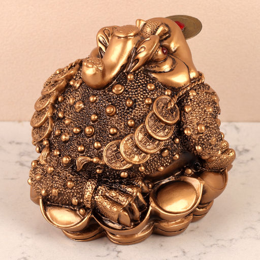 Фигурка Жаба денежная 11,5х11,5х10 см / GN487 /уп 40/ - ГалеонТрейд фото 4