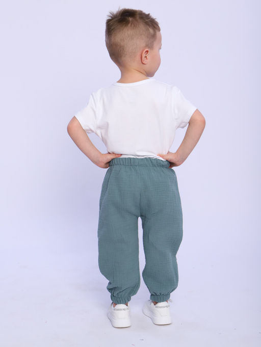 БР004 Брюки Муслин (фисташковый) - Милаша фото 6
