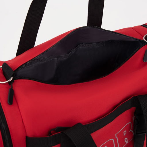 Сумка спортивная на молнии, 2 наружных кармана, цвет красный - Simaland фото 4