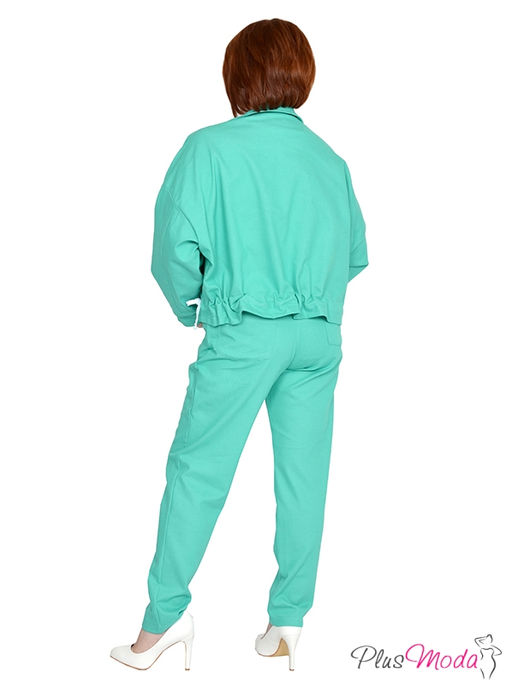 Жакет с капюшоном Модель №928 размеры 44-84 - Plusmoda фото 8