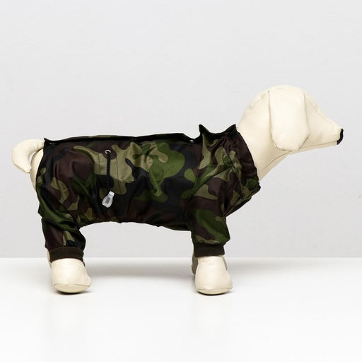 Комбинезон для животных, без подклада, XL (ДС 32-34, ОШ 32, ОГ 46-48 см), камуфляж - Пижон фото 2
