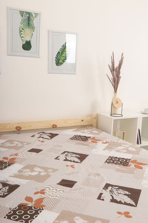 Простыня на резинке перкаль Опавшие листья