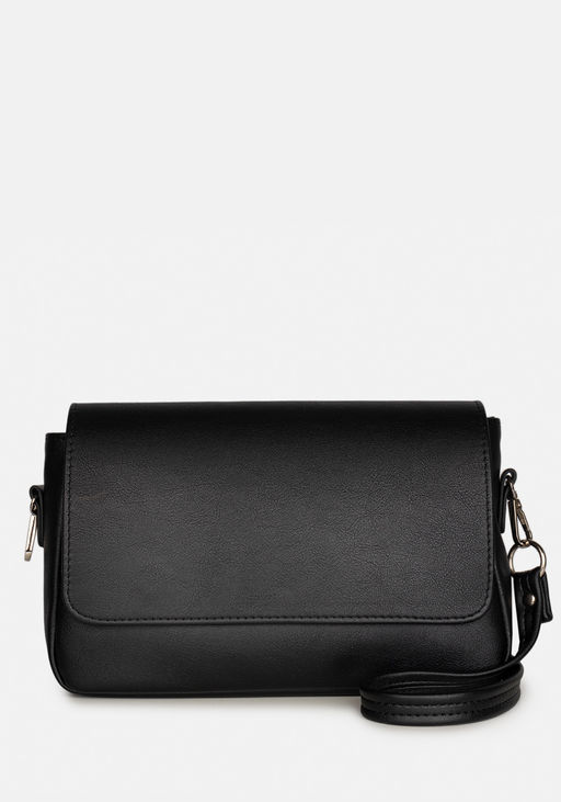 Сумка Модель №1592 | кожзам | гладкий | черный | Р871-111 | 33086