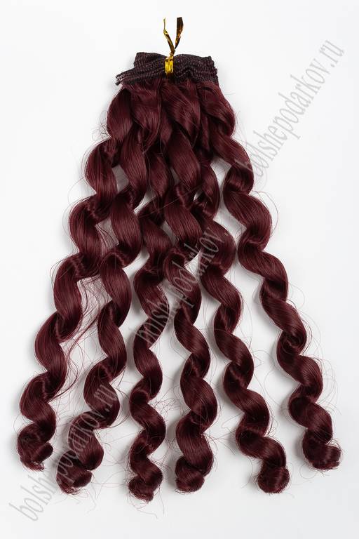 Фурнитура "Трессы для кукол Premium" 19 см; 29 гр (SF-2856) кудри №35
