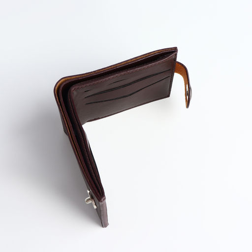 Портмоне мужское на магните, отдел для карт, купюр, коричневый