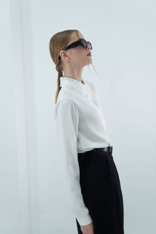 Блузка Эва (молочный) - Nadi bordo фото 8