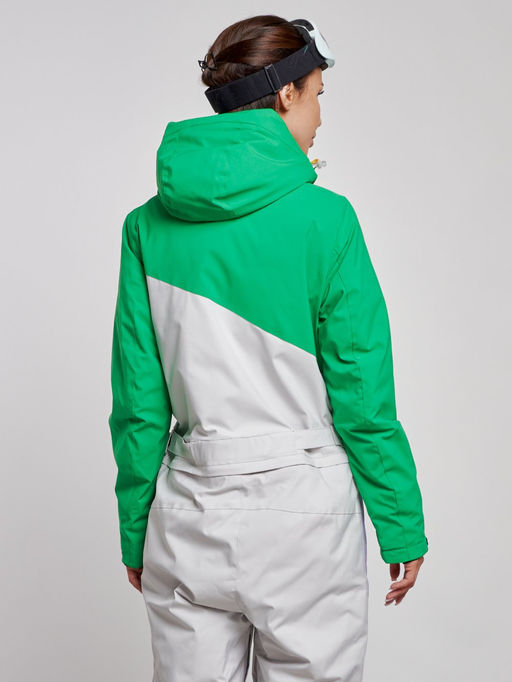 Горнолыжный комбинезон женский зимний зеленого цвета 2326Z - Mtforce фото 12