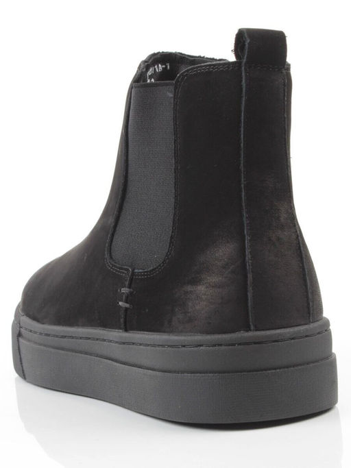 05-X30311A-1 BLACK Ботинки демисезонные мужские (натуральная кожа, байка)