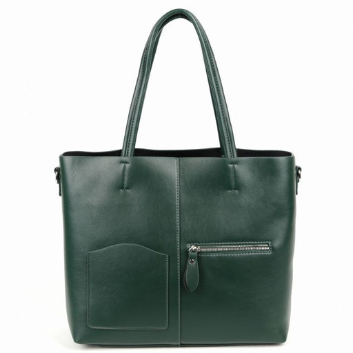 Женская сумка шоппер из эко кожи 8333-836 Грин - Cidirro фото 2