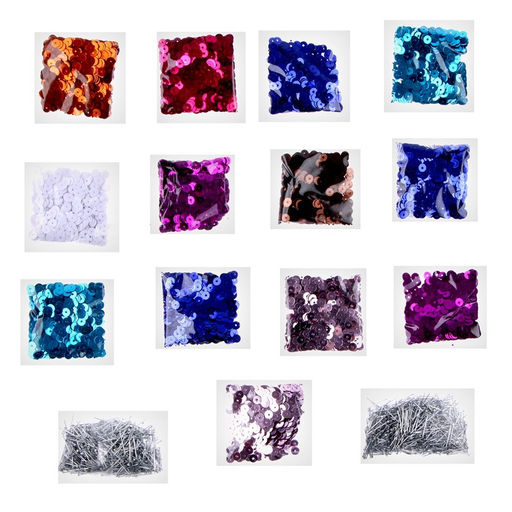 Набор для творчества: аппликация пайетками и раскраска - наклейки Улыбки - Школа талантов фото 14