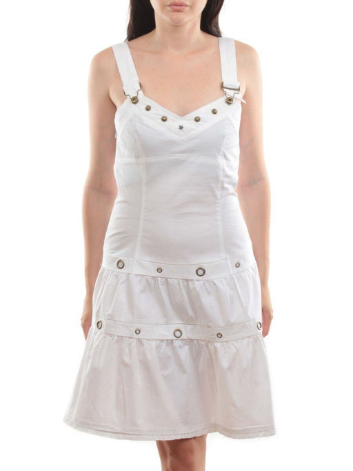 XA-68026 WHITE Сарафан женский (97% хлопок, 3% эластан)