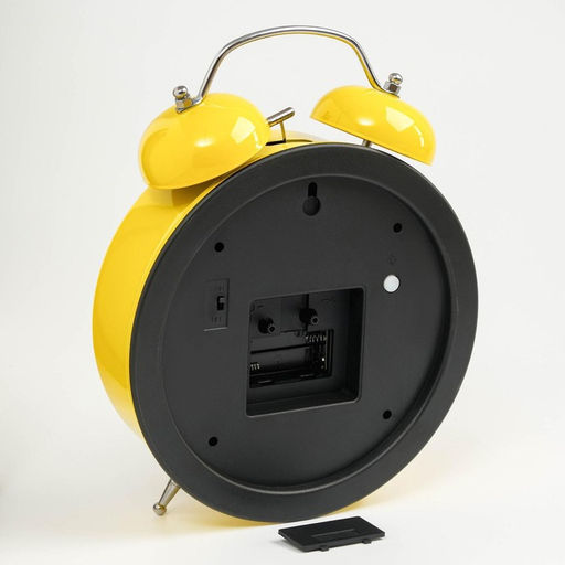 Часы - будильник настольные «Смайл», на подвесе, дискретный ход, d=20 см, 30×23 см, от батареек 2хАА