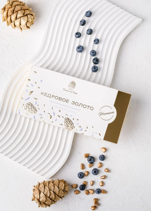 ? Москва ? Мягкий грильяж ?Кедровое золото с черникой?, 85 г
