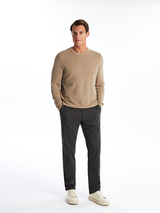 Bisiklet Yaka Erkek Triko Kazak