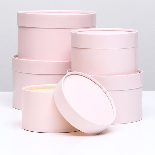 Набор шляпных коробок 5 в 1,Пастельный 20 х 12,18 х 11,16 х 10,14 х 9,13 х 8,5 см - Simaland фото 6