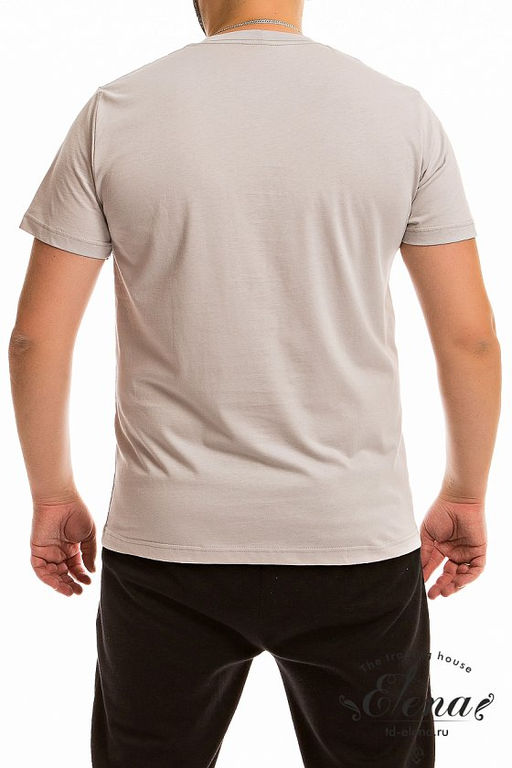 Футболка М122036Па Серый - Елена фото 5