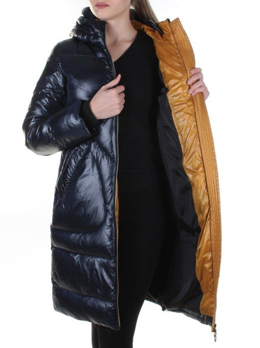 002 DK. BLUE Пальто женское зимнее Snow Grace