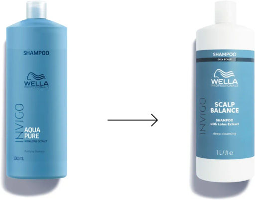 -7% Очищающий шампунь для жирной кожи головы Balance Aqua Pure, 1000 мл Wella Professionals  фото 3