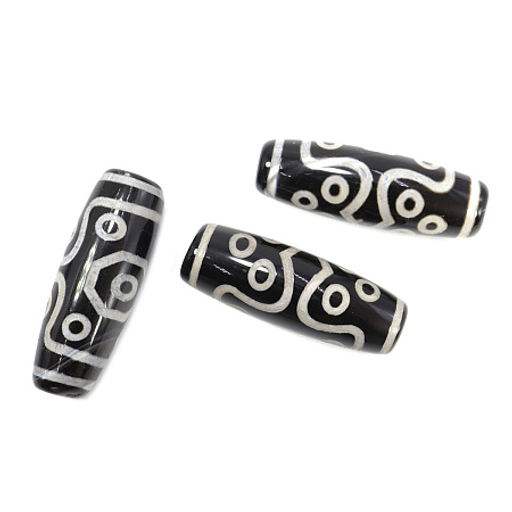 Бусина Дзи уп-2шт 11 глазиков помогает избавиться от негатива и притянуть в жизнь счастье