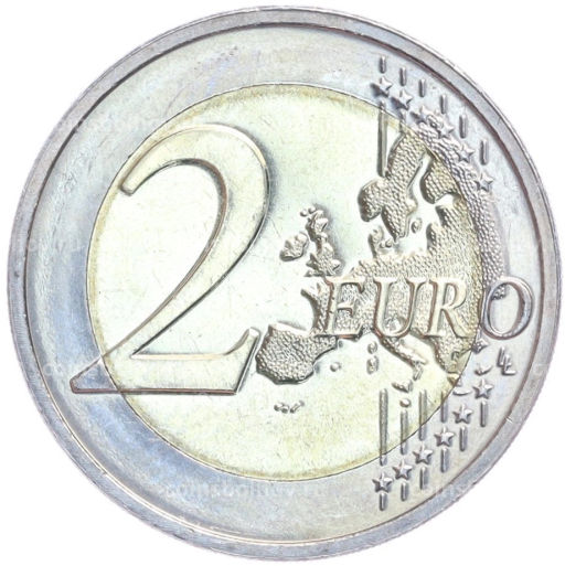 Монета 2 евро 2020 года Люксембург Рождение наследного Великого Герцога Чарльза