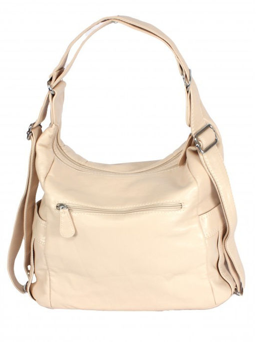 Сумка женская искусственная кожа Guecca-219 (рюкзак-change), 2отд, св.бежевый SALE 264059 - Adelia фото 6