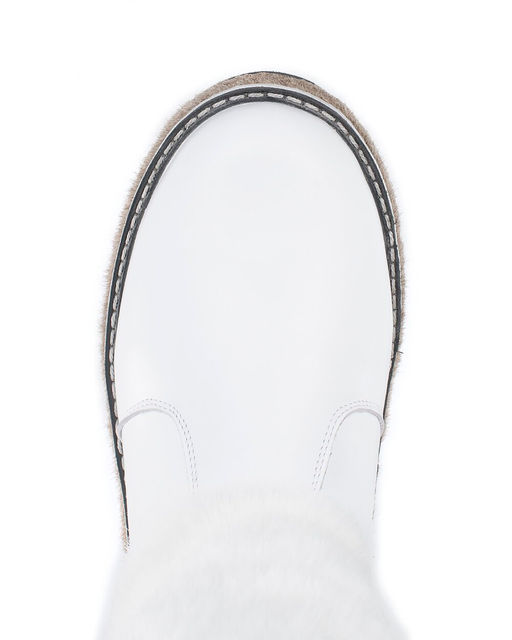 Унты женские на войлочной подошве., Белые.Молния