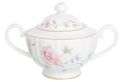 Сахарница 450 мл 17,5*11*12 см Диана на ножке, фарфор, NEW BONE CHINA - Elan gallery фото 8