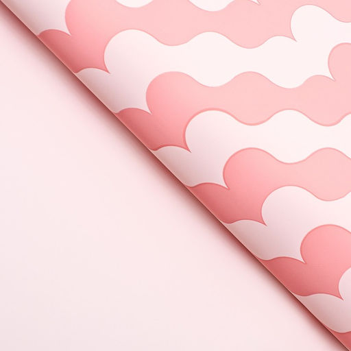 Цена за 20 шт. Пленка для цветов матовая, Паттерн любви, 57х56см, розовый - UPAK LAND фото 3