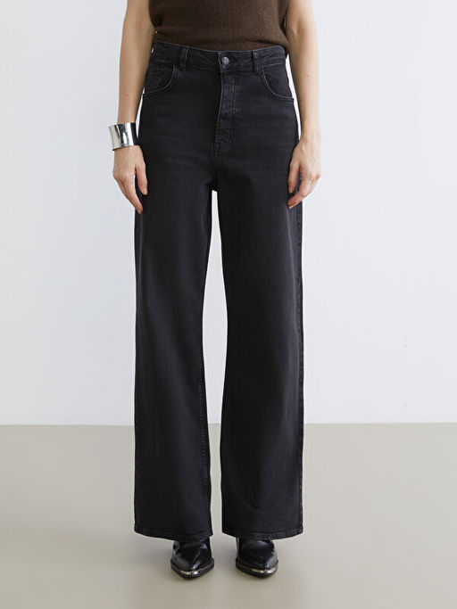 Wideleg Kad?n Jean Pantolon