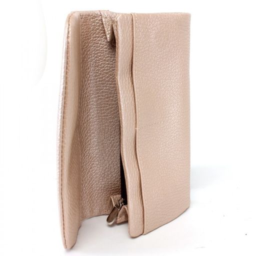 Портмоне женское Croco-ПР-806 натуральная кожа 2 отд, 5 карм, пудра металлик (234) 237112  фото 3