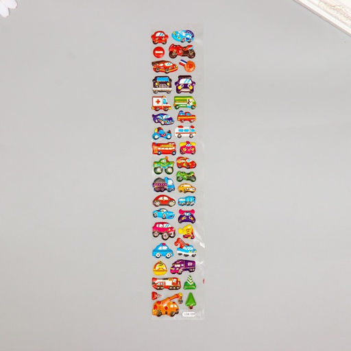 Цена за 2 шт. Наклейка пластик объёмные "Сладкие моменты" с золотой обводкой МИКС 33,5х6 см