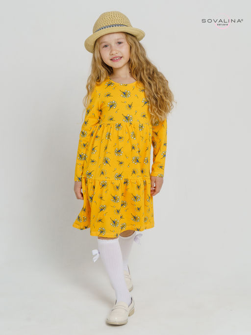 Платье Тиана одуванчики на желтом - Sovalina фото 7