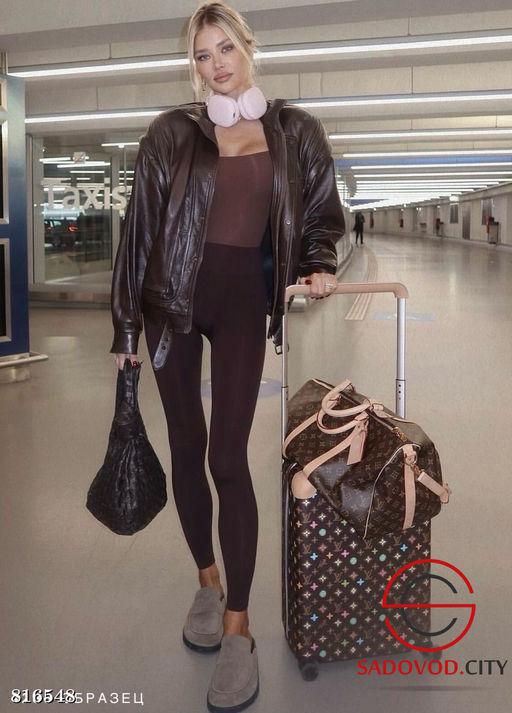 Теплые лосины в рубчик - Bruno фото 3