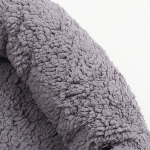 Лежанка для собак и кошек Уют, мягкий мех, 45 х 35 х 11 см, серая - Пижон фото 16