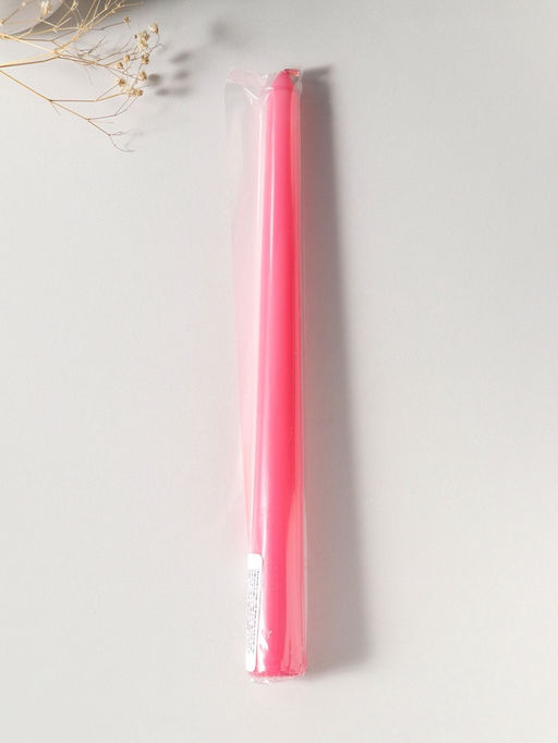 Цена за 2 шт. Свеча античная 25 см, 58 гр, 7 ч, цв. розовый