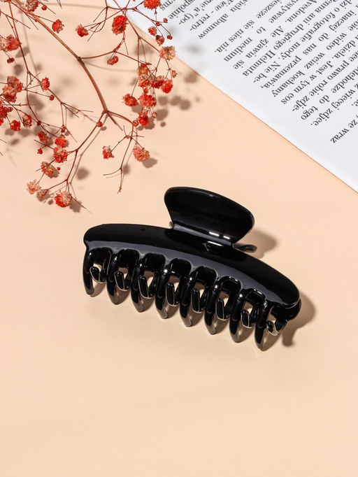 Цена за 12 шт. Крабик для волос «Строгая классика», 9.7×4.5 см, МИКС, чёрный