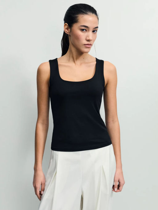 Базовый топ с широкими бретелями / Zarina фото 3