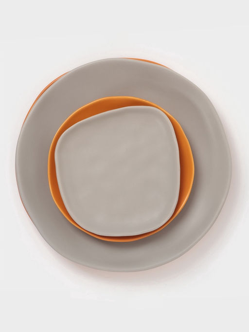 Тарелка Magistro Potter, d=26 см, фарфор, оранжевая фото 6