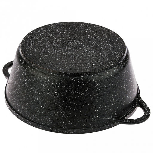 Кастрюля с антипригарным покрытием 5л, д26см "Гранит Induction", h13см, s0,4см, литые ручки, стеклянная крышка с пароотводом, подарочная упаковка (Россия) Подходит для всех видов плит, включая индукционную.