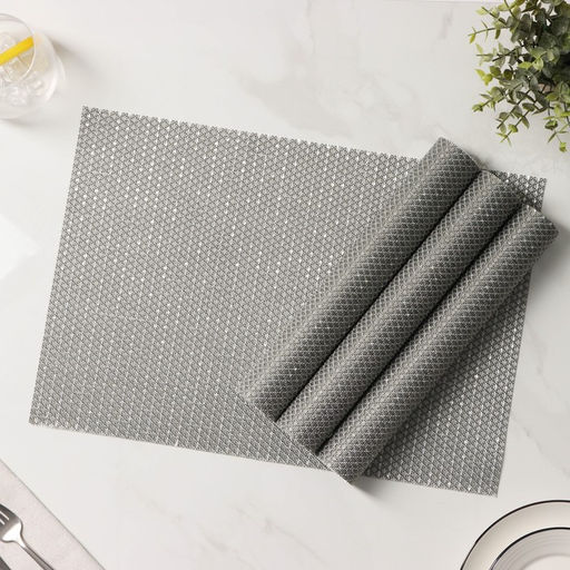 Набор салфеток сервировочных Доляна Star, 4 шт, 4530 см, цвет серый  фото 4