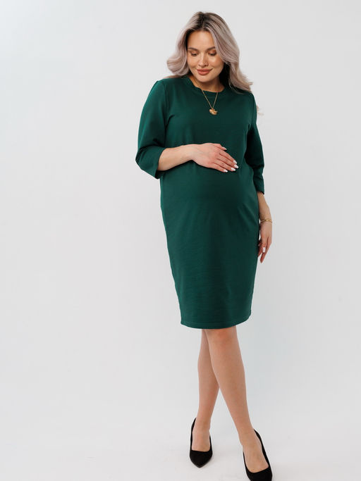 Платье женское П-145 (футер с лайкрой) Оливковая