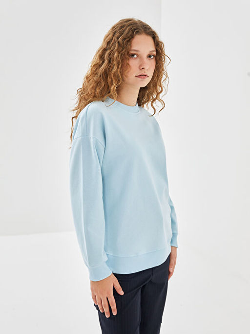 Bisiklet Yaka Kad?n Sweatshirt